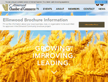 Tablet Screenshot of ellinwoodchamber.com